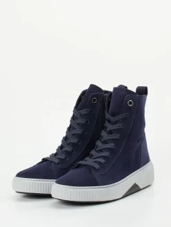 – High-Top Sneaker aus Veloursleder Dunkel*Gabor Comfort Outlet