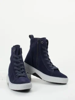 – High-Top Sneaker aus Veloursleder Dunkel*Gabor Comfort Outlet