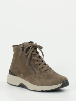 – High-Top-Sneaker aus Veloursleder Taupe*Gabor Comfort Outlet