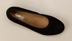 Damen Gabor Comfort – Keilballerinas aus Veloursleder