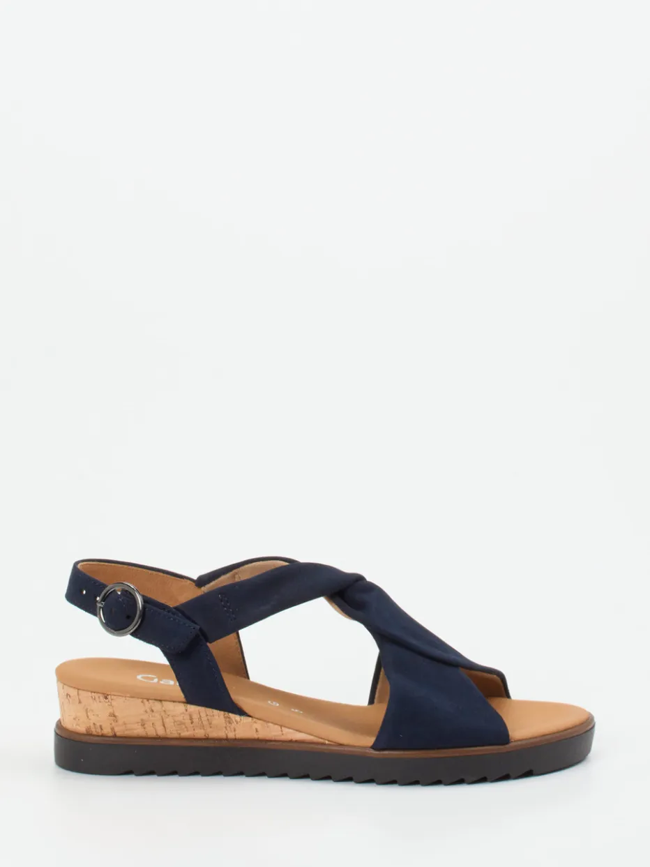 – Keilsandalette aus Nubukleder Dunkel*Gabor Comfort Online