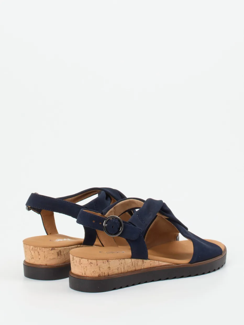 – Keilsandalette aus Nubukleder Dunkel*Gabor Comfort Online