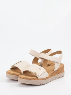 Damen Gabor Comfort – Keilsandaletten aus Hirschleder