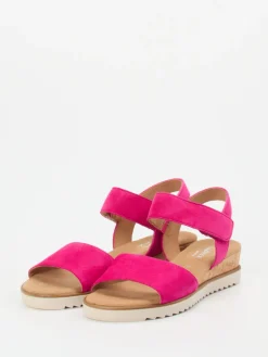 Damen Gabor Comfort – Keilsandalette aus Veloursleder