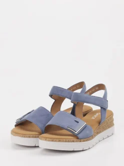 – Keilsandaletten aus Veloursleder jeans*Gabor Comfort Clearance