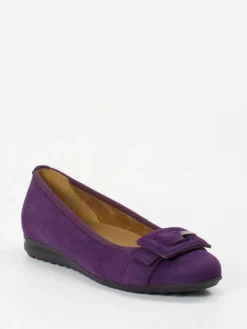 – Komfort-Ballerina aus Veloursleder violett*Gabor Comfort Clearance