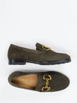 – Loafer aus Veloursleder olivgrau*Gabor Comfort Sale