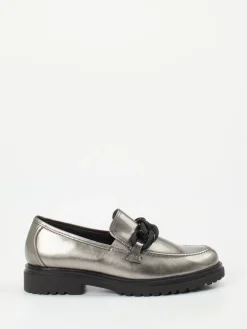 Damen Gabor Comfort – Loafer aus Lackleder in Metallic