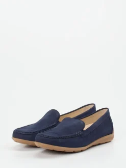 Damen Gabor Comfort – Loafer aus Nubukleder marine