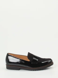 Damen Gabor Comfort – Loafer aus Lack- und Veloursleder