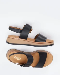 Damen Gabor Comfort – Plateau-Sandalen aus Lammleder