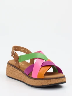 Damen Gabor Comfort – Plateau-Sandale aus Kalbleder color