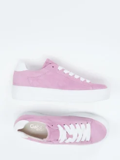 – Plateau-Sneaker aus Veloursleder Flieder*Gabor Comfort