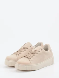 Damen Gabor Comfort – Plateau-Sneaker aus Veloursleder