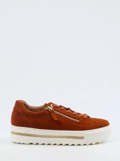 – Plateau-Sneaker aus Veloursleder ziegelrot*Gabor Comfort Online