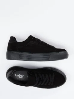 – Plateau-Sneaker aus Veloursleder*Gabor Comfort Clearance