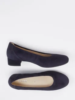 Damen Gabor Comfort – Pumps aus Veloursleder Dunkel