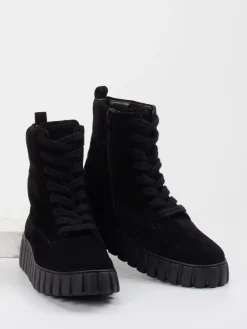 – Schnürboots aus Veloursleder*Gabor Comfort Outlet