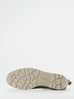 Damen Gabor Comfort – Schnürboots aus Veloursleder Taupe