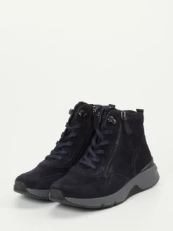 Damen Gabor Comfort – Schnürstiefelette aus Veloursleder