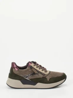 Damen Gabor Comfort – Sneaker aus Veloursleder in Herbstfarben