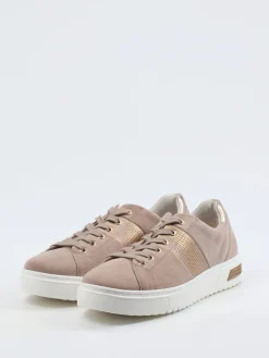 Damen Gabor Comfort – Sneaker aus Veloursleder Rosé
