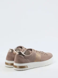 Damen Gabor Comfort – Sneaker aus Veloursleder Rosé