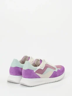 Damen Gabor Comfort – Sneaker aus Veloursleder Flieder