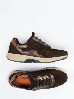 – Sneaker aus Veloursleder Dunkel*Gabor Comfort Outlet