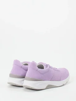 Damen Gabor Comfort – Sneaker aus Velour/Textil in Flieder