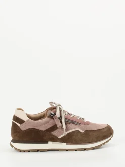 Damen Gabor Comfort – Sneaker aus Veloursleder Altrosa