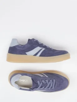 Damen Gabor Comfort – Sneaker aus Veloursleder grau