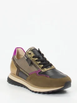 – Sneaker aus Veloursleder Oliv-Metallic*Gabor Comfort Outlet