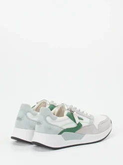 – Sneaker aus Veloursleder und Mesh Offwhite*Gabor Comfort Hot