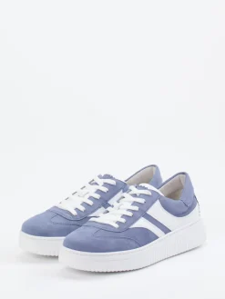 Damen Gabor Comfort – Sneaker aus Veloursleder jeans