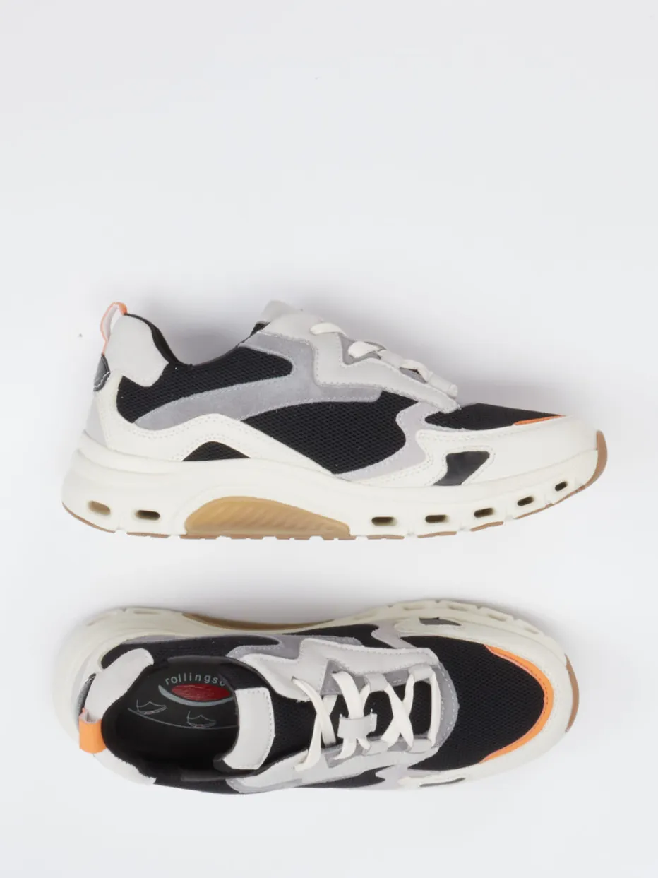 Damen Gabor Comfort – Sneaker aus Kalbleder mit Mesh-Einsätzen