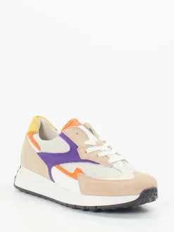 Damen Gabor Comfort – Sneaker aus Veloursleder Beige-