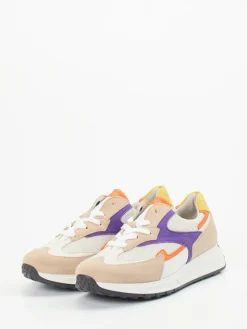 Damen Gabor Comfort – Sneaker aus Veloursleder Beige-