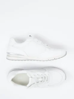 Damen Gabor Comfort – Sneaker aus Kalbleder und Mesh Offwhite