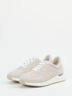 Damen Gabor Comfort – Sneaker aus Nubukleder in Flechtoptik