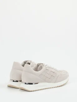 Damen Gabor Comfort – Sneaker aus Nubukleder in Flechtoptik