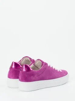 Damen Gabor Comfort – Sneaker aus Veloursleder violett