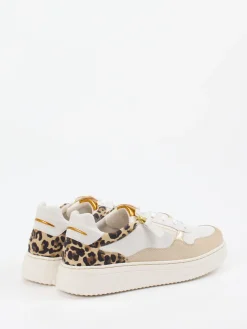 Damen Gabor Comfort – Sneaker aus Kalbleder mit Leoprint