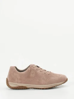 Damen Gabor Comfort – Sneaker aus Veloursleder Rosébeige