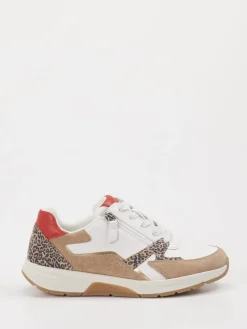 – Sneaker aus Leder mit Animalprint*Gabor Comfort Hot