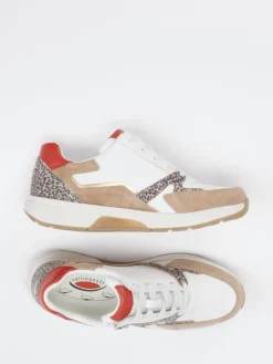 – Sneaker aus Leder mit Animalprint*Gabor Comfort Hot