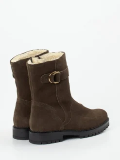 Damen Gabor Comfort – Stiefeletten aus Veloursleder mokka