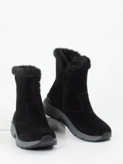Damen Gabor Comfort – Winterboots aus Veloursleder