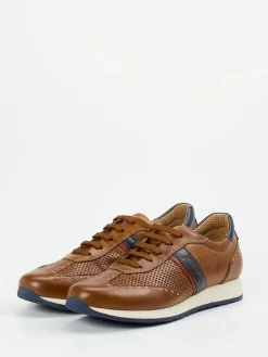 – Leder-Sneaker aus Kalbleder cognac*Galizio Torresi New