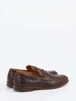 – Loafer aus Flechtleder Dunkel*Galizio Torresi Outlet